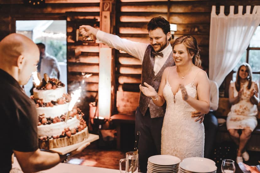 Brautpaar bei der Hochzeit